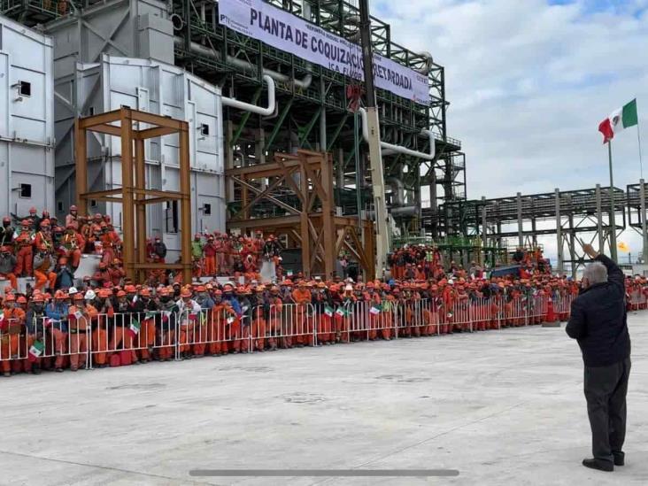 AMLO celebra asamblea con trabajadores de refinería de Tula, Hidalgo (+Video)