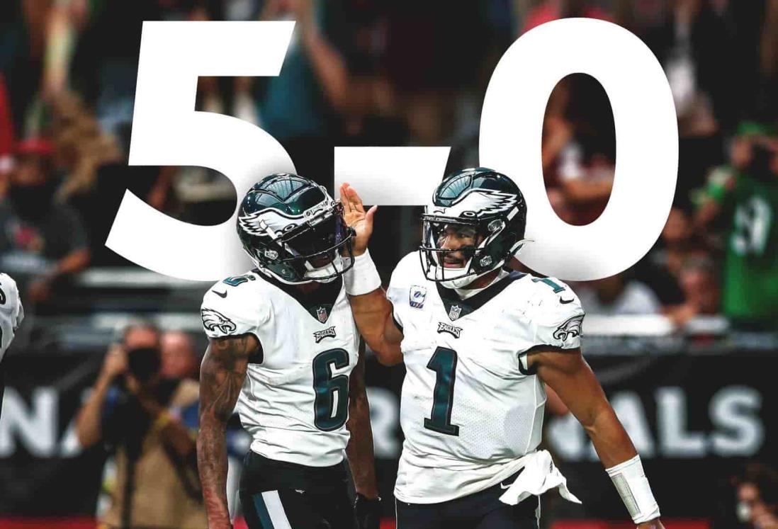 Eagles derrota a Cardinals y se mantiene invicto en la NFL