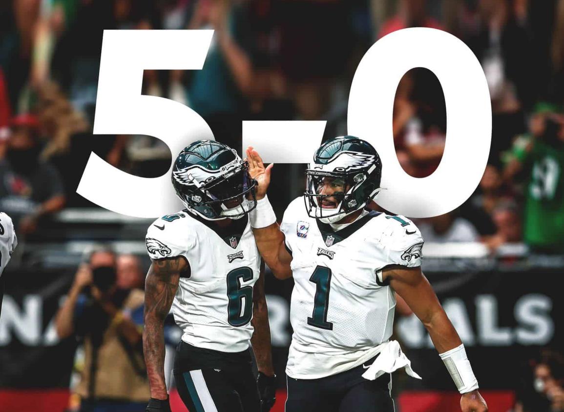 Eagles derrota a Cardinals y se mantiene invicto en la NFL