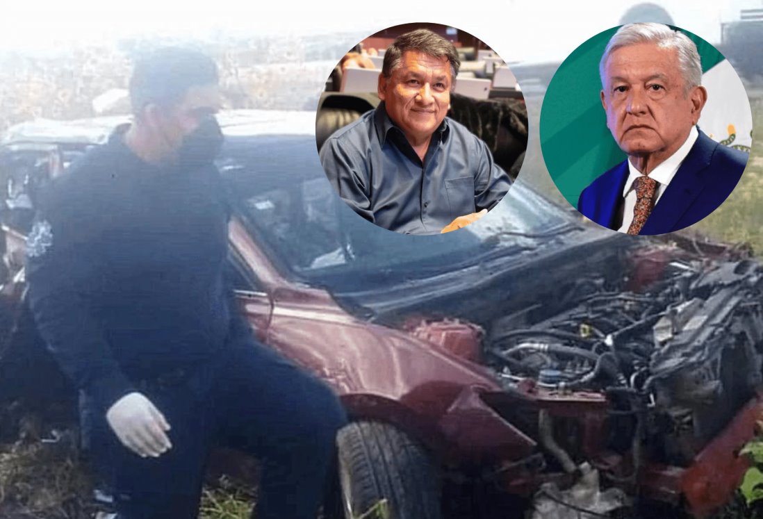 AMLO envía condolencias por muerte de senador de Morena en accidente automovilístico