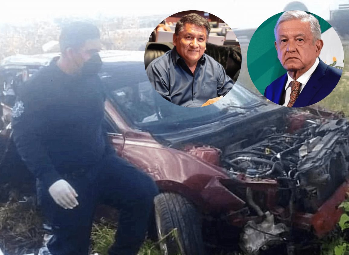 AMLO envía condolencias por muerte de senador de Morena en accidente automovilístico