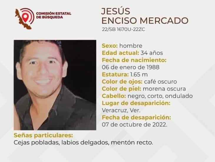 Desaparece exfiscal en Veracruz, familiares buscan a Jesús Enciso desde hace 3 días