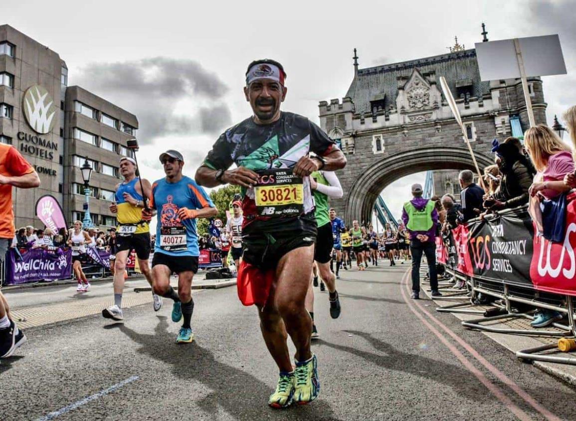 Pascual Vázquez corrió su quinto Maratón  en Londres