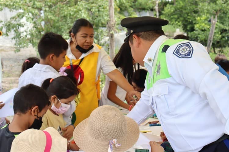 Realizan Feria de Seguridad Vial en Rincón Panal