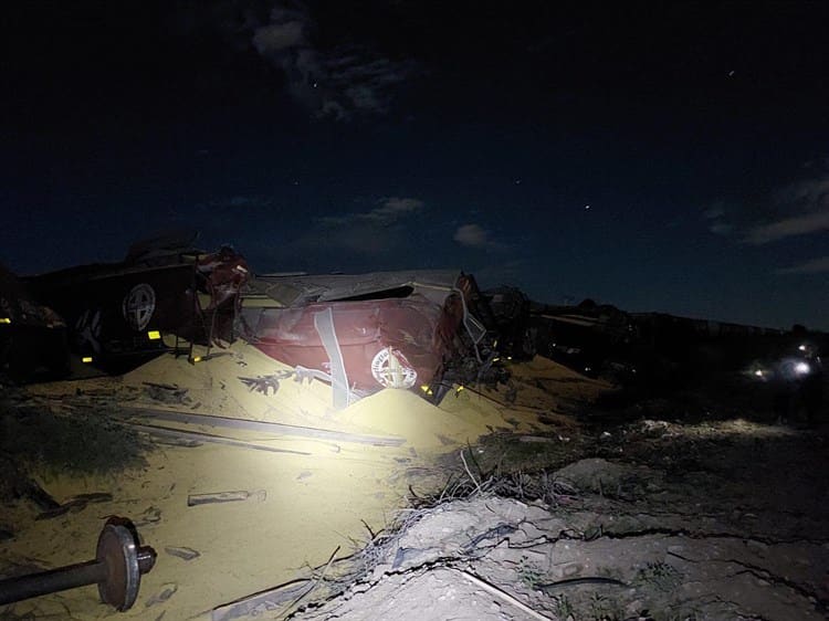 Tren se descarrila y deja tres heridos en Francisco I. Madero, Coahuila