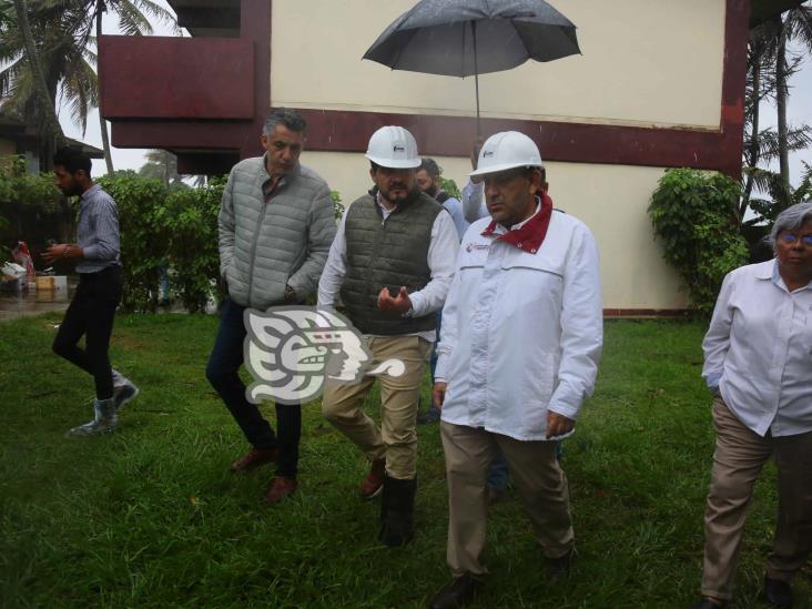Dan banderazo a reconstrucción de sede de la SEV en Coatzacoalcos(+Video)