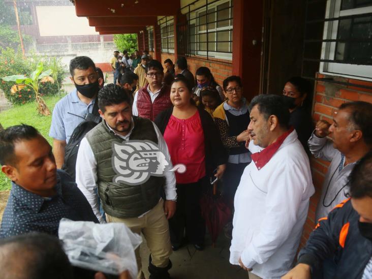 Dan banderazo a reconstrucción de sede de la SEV en Coatzacoalcos(+Video)