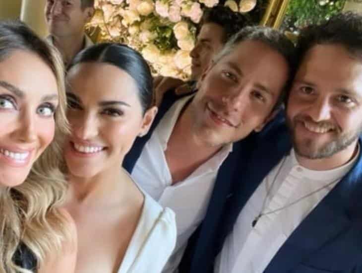 Anahí canta “Sálvame” en la boda de Maite Perroni