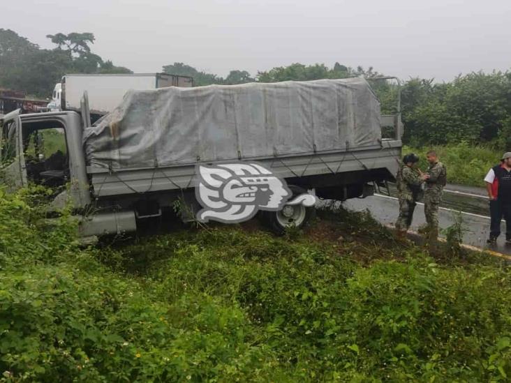 Elementos de SEMAR heridos tras volcadura en autopista de Acayucan(+Video) 