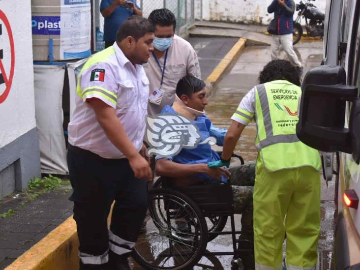 Elementos de SEMAR heridos tras volcadura en autopista de Acayucan(+Video) 
