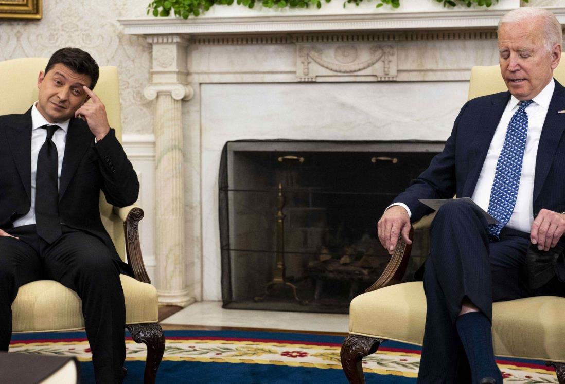 Biden promete a Ucrania sistemas avanzados de defensa aérea