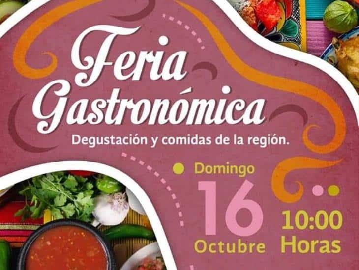 Realizarán Feria Gastronómica el próximo domingo en Coatzacoalcos