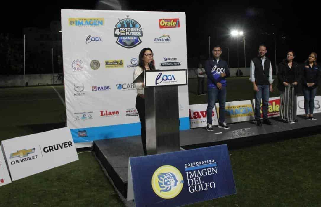 Inauguran Cuarto Torneo de Futbol IMAGEN, en Boca del Río