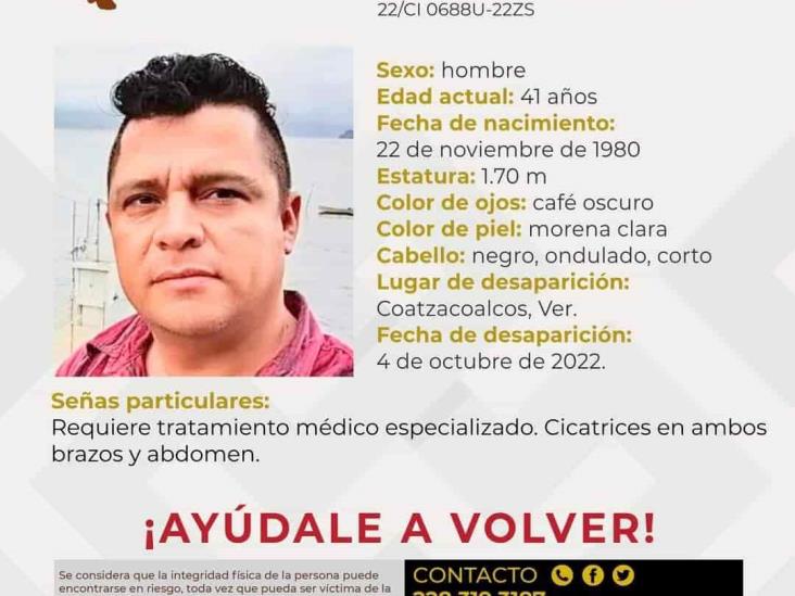 No paran de buscar a Luis Enrique Contreras en Coatzacoalcos