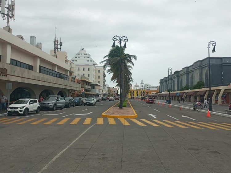 Reabren circulación vehicular de la Macroplaza del Puerto de Veracruz (+Video)