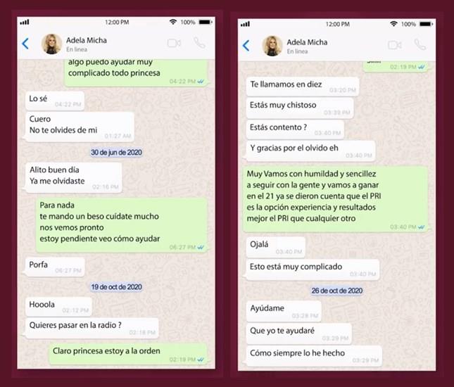 Layda Sansores revela ‘whats’ entre Adela Micha y Alito; ya le respondieron (+Video)