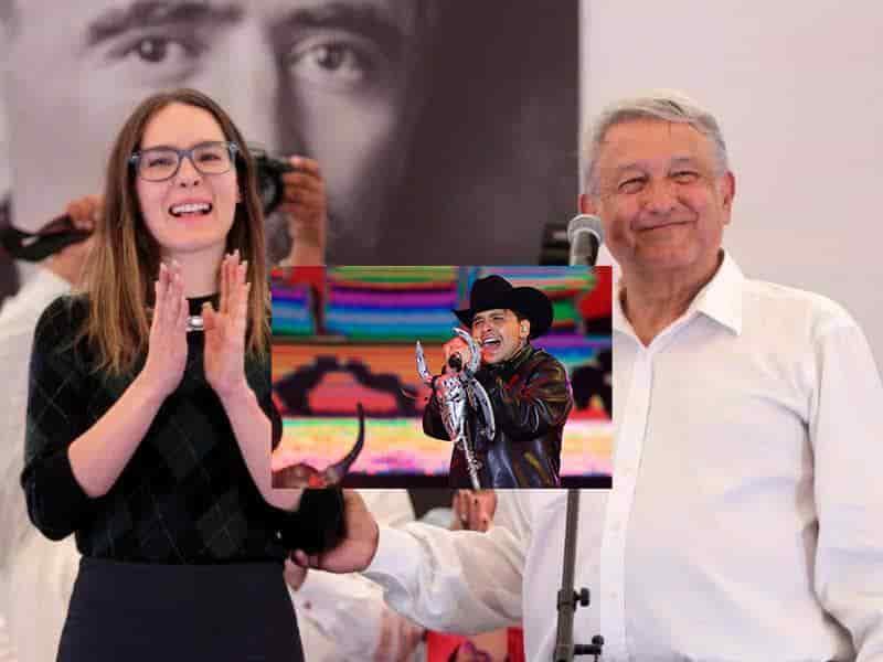 Si Belinda esta de acuerdo, aceptamos a Nodal en el Zócalo: AMLO