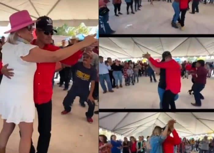 Hacen filas para bailar No se va con don Elmer