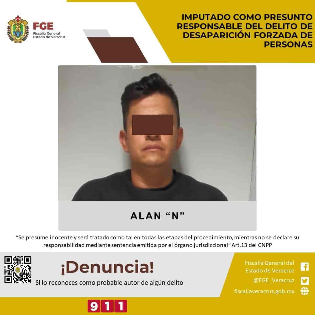 Vinculan a proceso a Alan “N” por desaparición de “El Archi” en Veracruz