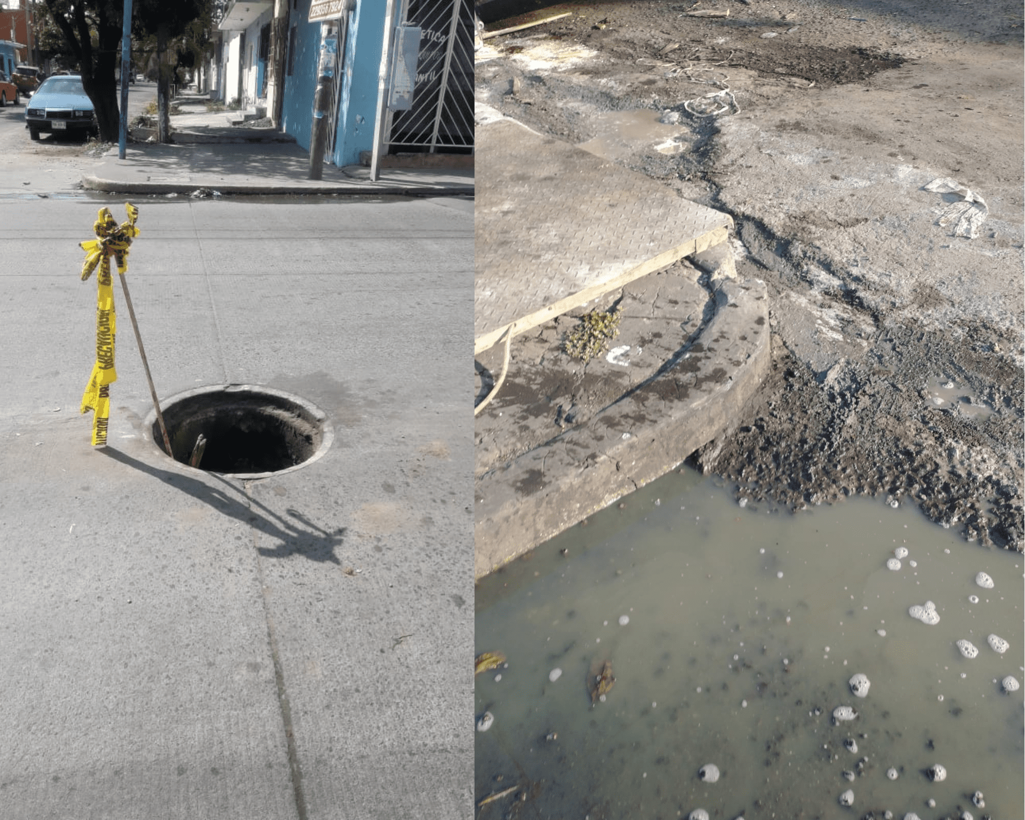 Registro incompleto y fugas de aguas residuales afecta a colonias en Veracruz