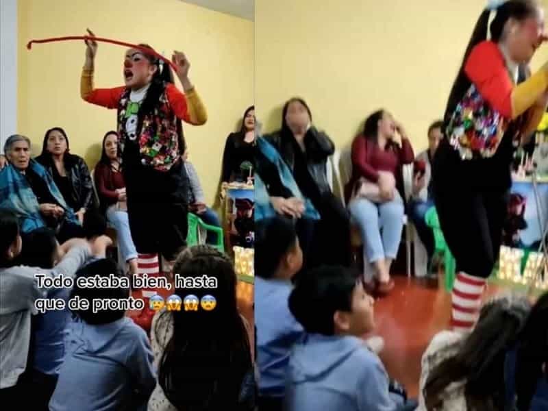 Niño confiesa infidelidad de su papá durante show de fiesta infantil