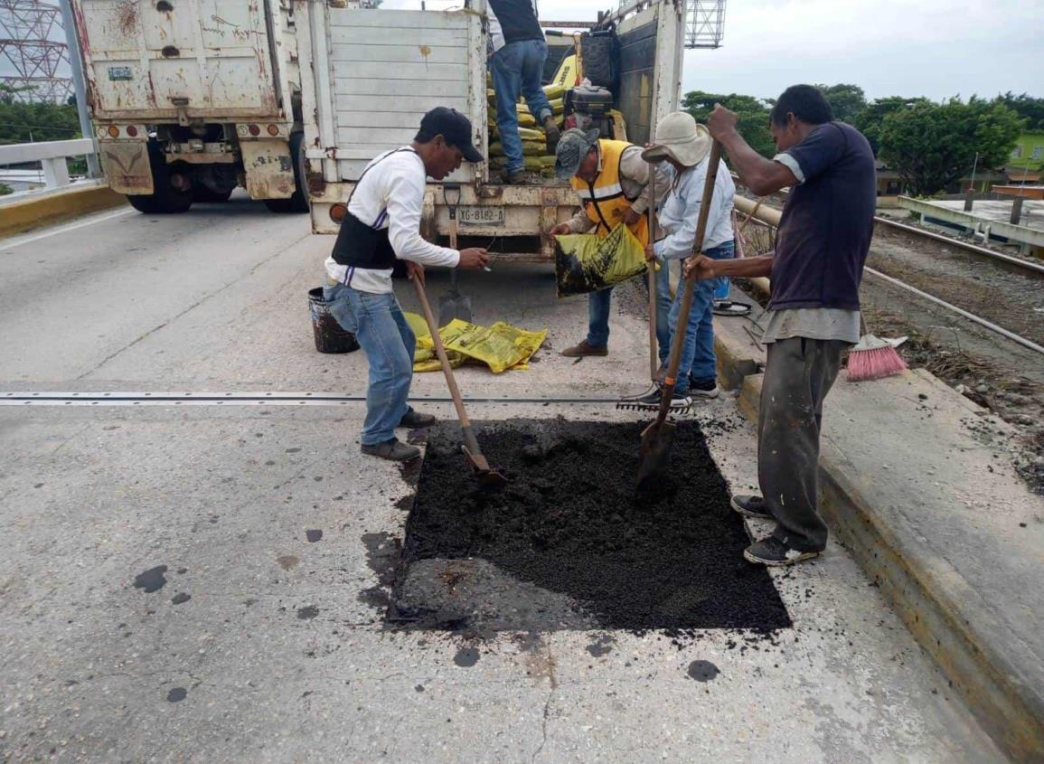 Rehabilitan Puente Coatzacoalcos I