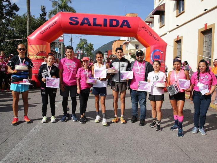 En Río Blanco realizan Carrera Rosa para concientizar sobre el cáncer de mama (Video)