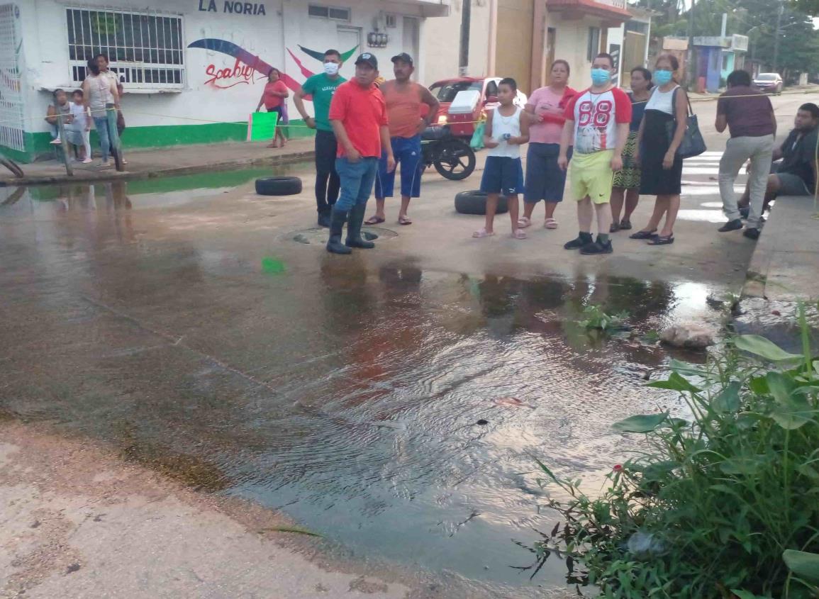 Bloquean General Anaya; llevan más de 12 horas sin luz (Video)