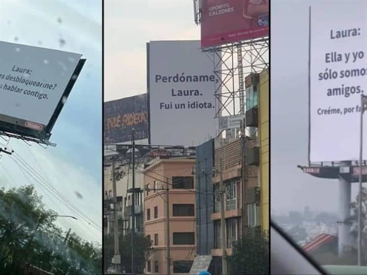 Laura responde a los espectaculares que se hicieron viral de su expareja en la CDMX