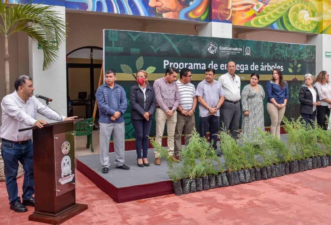 Con 40,000 arbolitos reforestan Coatzacoalcos