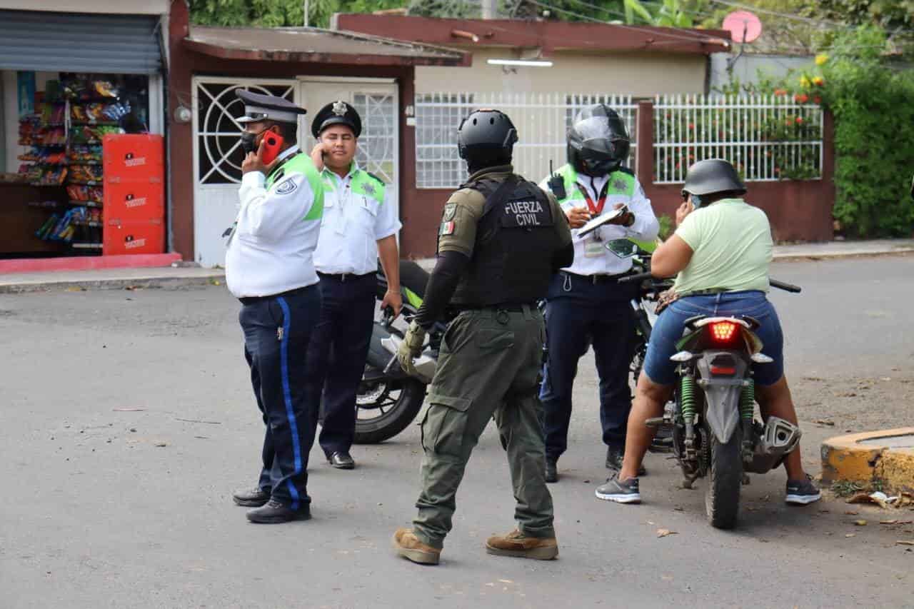 Realizan operativo de motos en Cardel