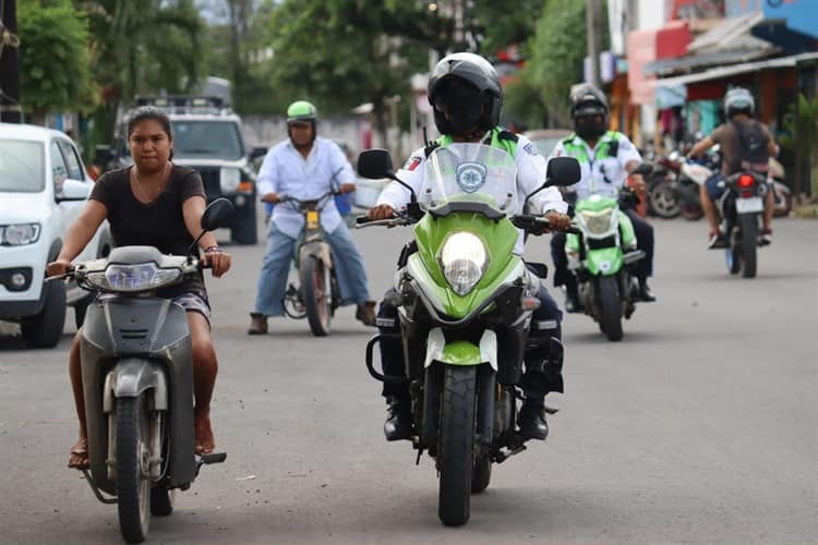 Realizan operativo de motos en Cardel