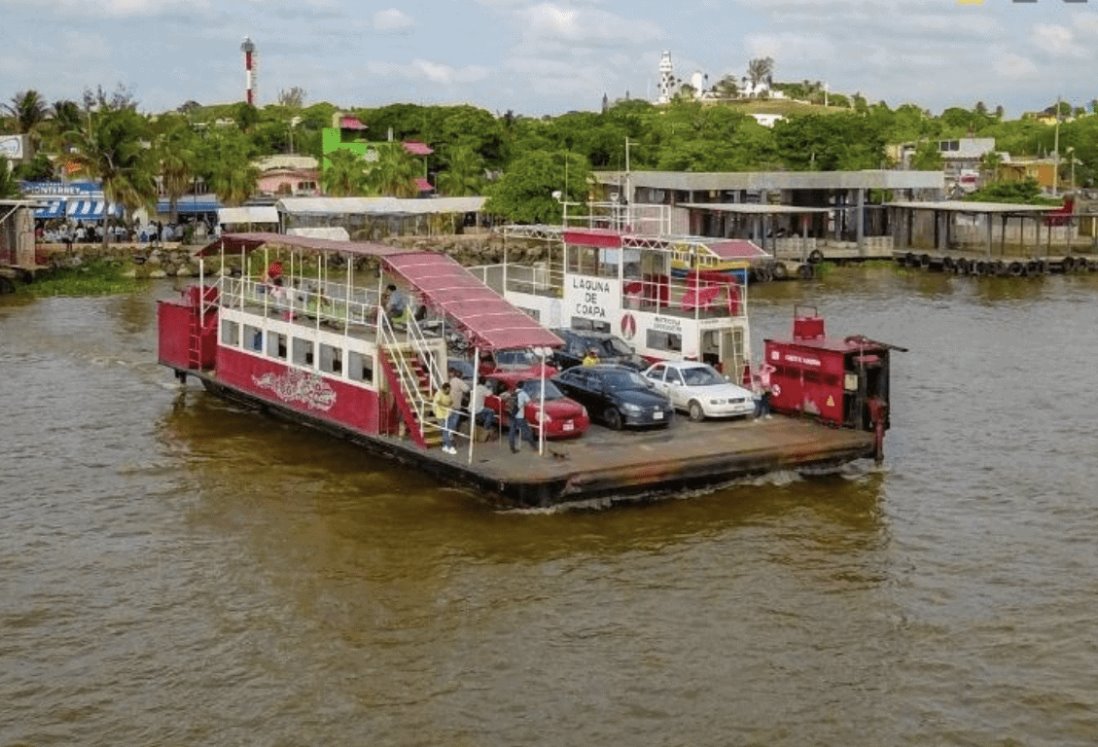 Por Frente Frío 4, suspenden servicio de transbordador en Coatzacoalcos