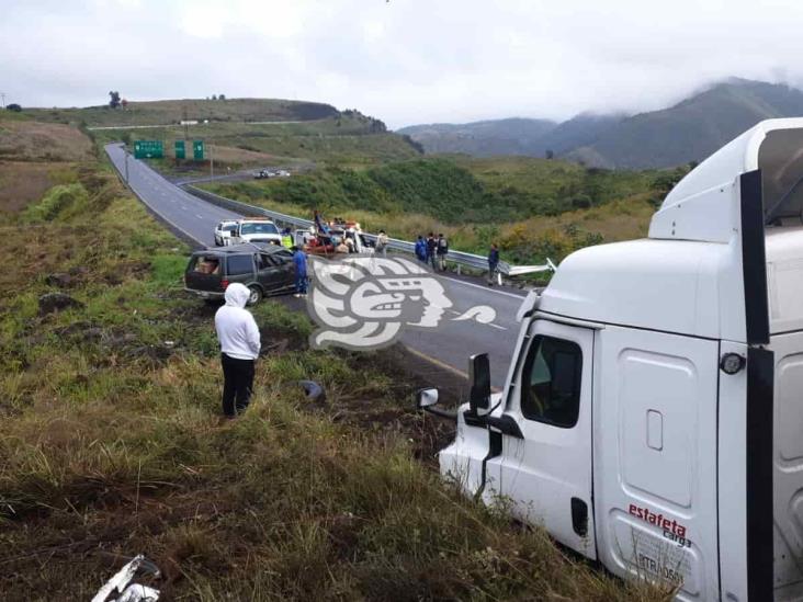 Carambola en Maltrata genera cierre total de la autopista Orizaba-Puebla