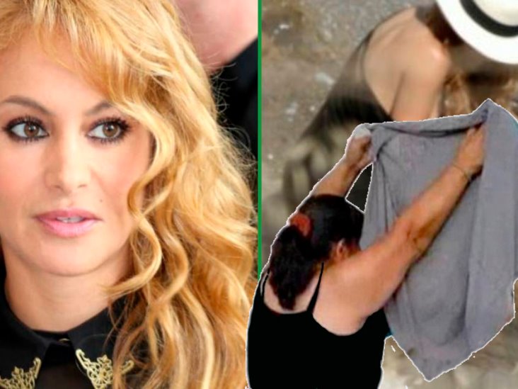 Captan a Paulina Rubio haciendo sus necesidades en la playa