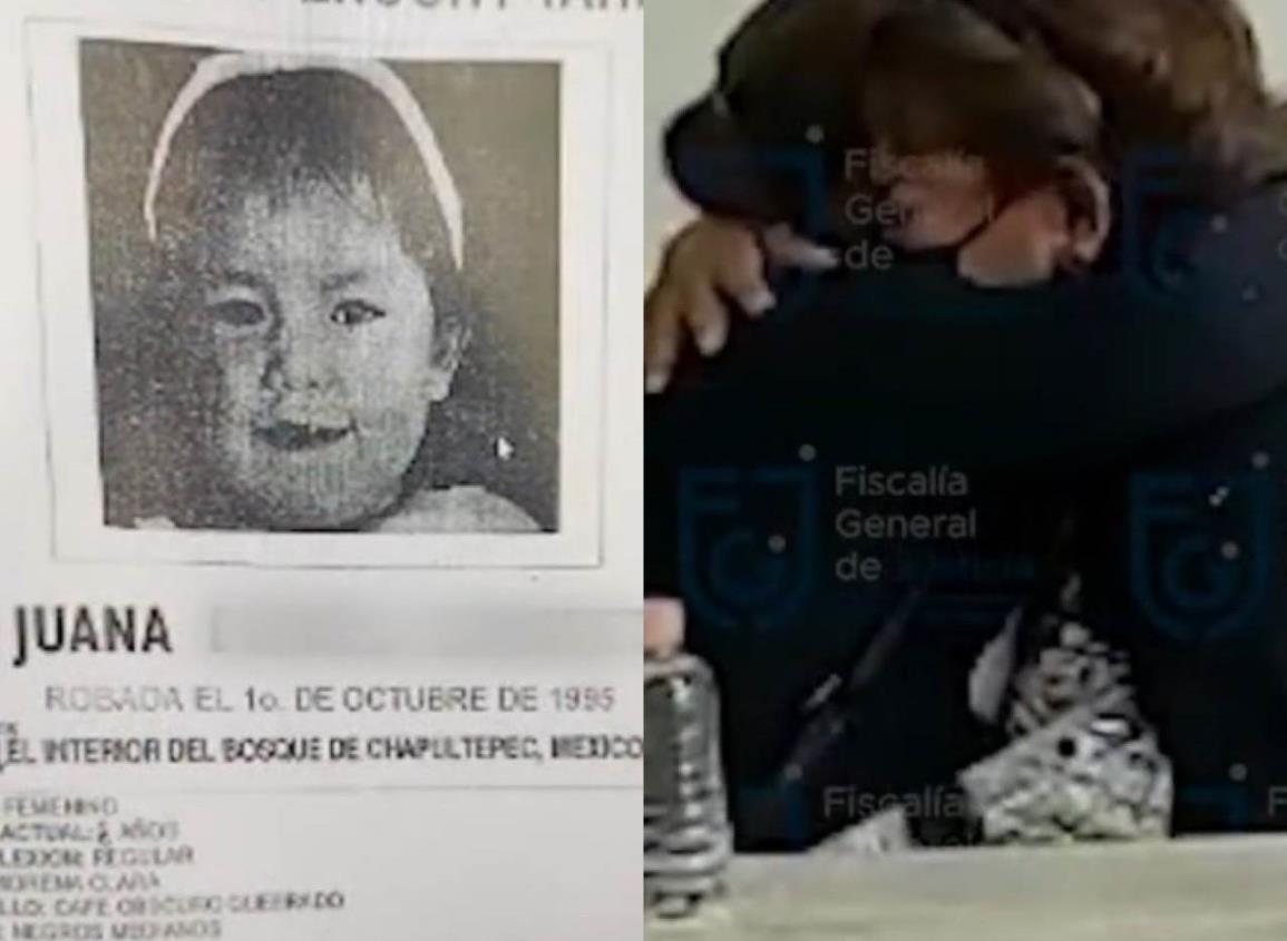 Encuentra a su hija extraviada hace 27 años en la CDMX