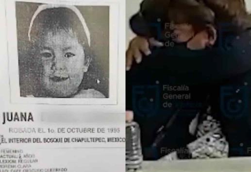 Encuentra a su hija extraviada hace 27 años en la CDMX