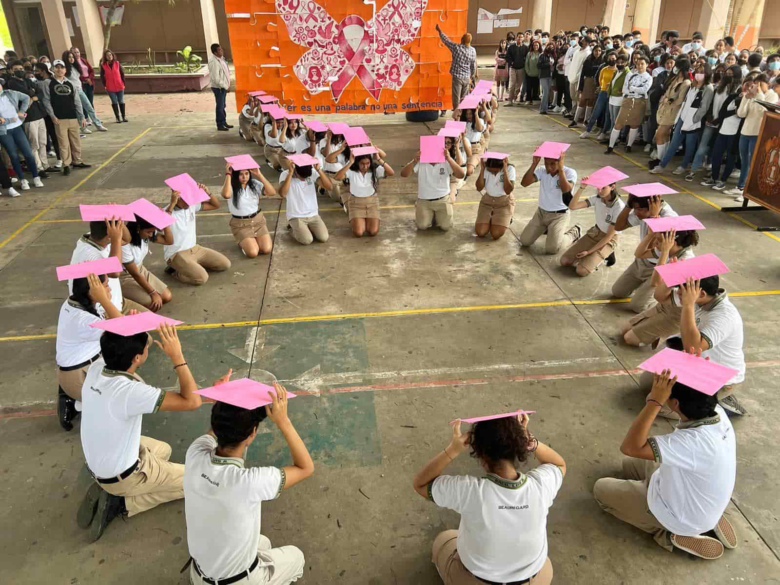 Escuelas conmemoraron el Día Mundial de la Lucha contra el cáncer de mama