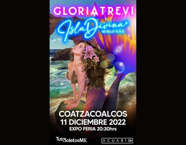 Gloria Trevi dará concierto en Coatzacoalcos