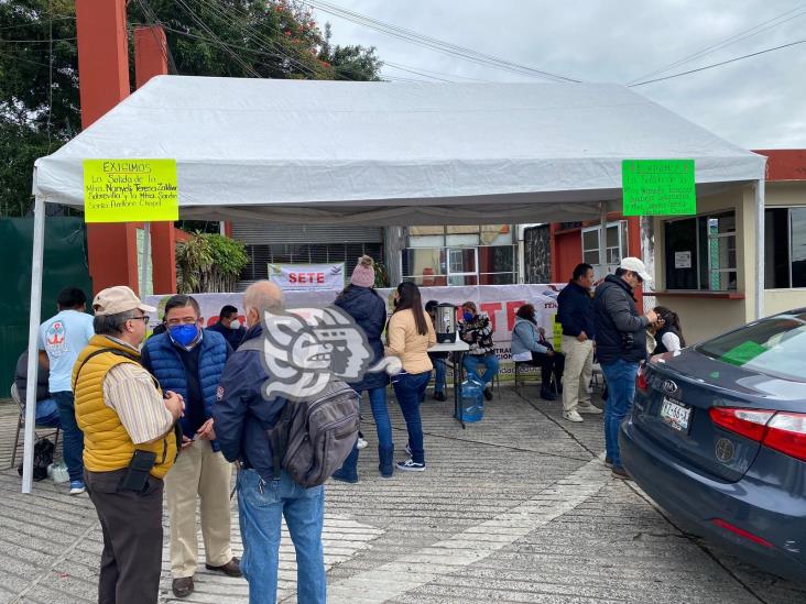 Con protesta, maestros del SETE piden salida de directora de Educación Primaria (+Video)