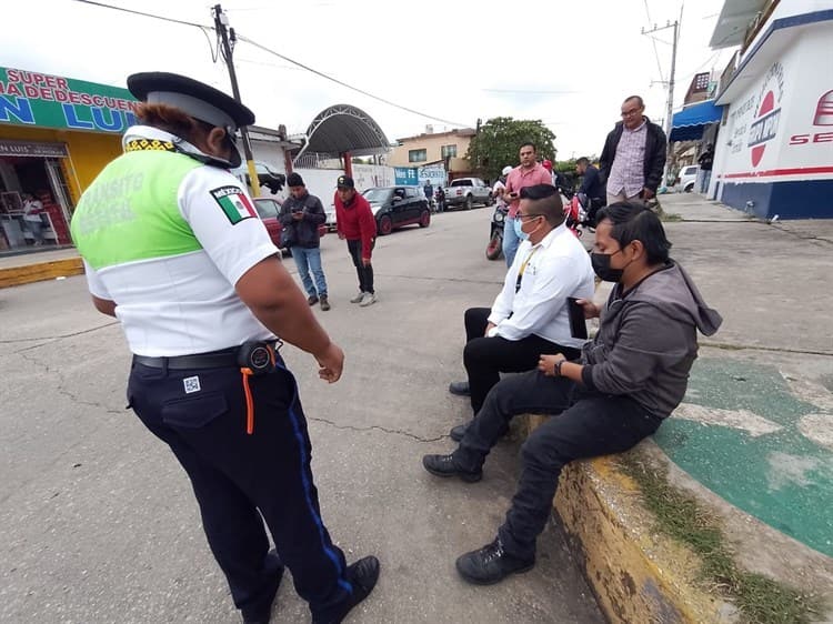 Motociclista herido durante choque en Acayucan