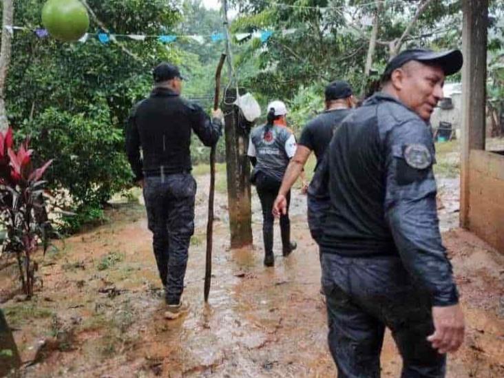 Agua Dulce y Las Choapas, los más afectados por lluvias en el sur