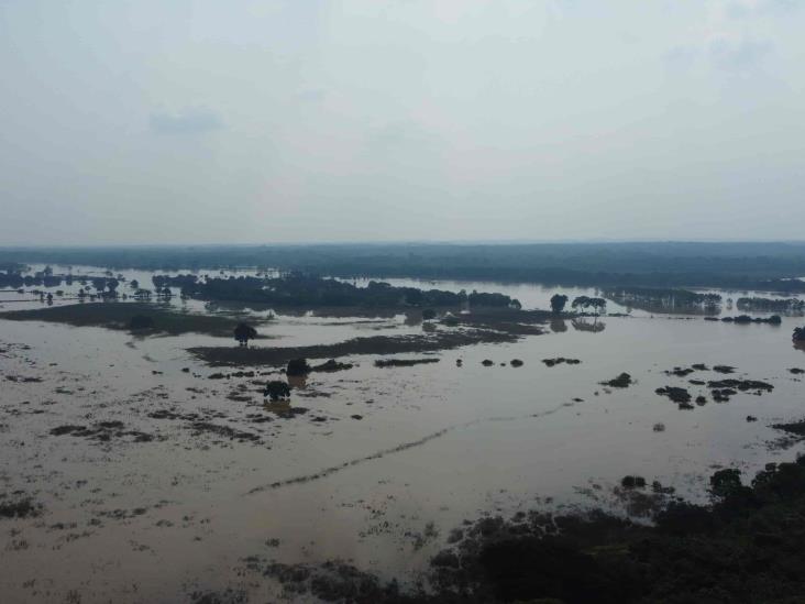 Se desborda río San Juan; el sur de Veracruz, afectado