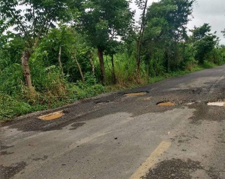 En malas condiciones tramo Villa del Espíritu Santo - Nanchital