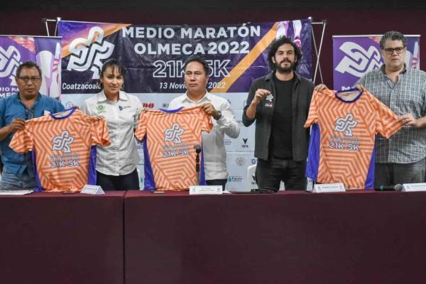 En Coatza, presentan Medio Maratón Olmeca 21k y 5k 2022