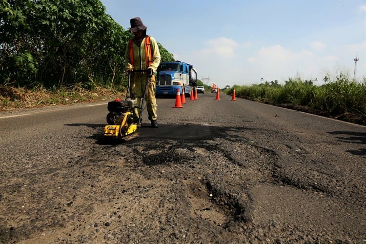 Al 80% bacheo emergente en Las Matas (+Video)