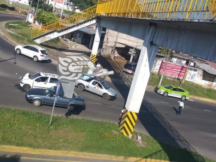 Fuerte choque en el bulevar Xalapa-Banderilla