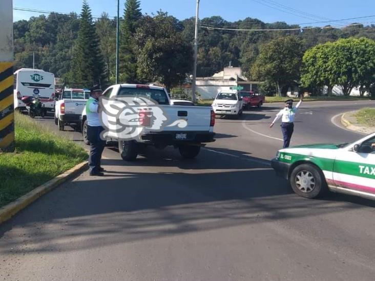 Fuerte choque en el bulevar Xalapa-Banderilla