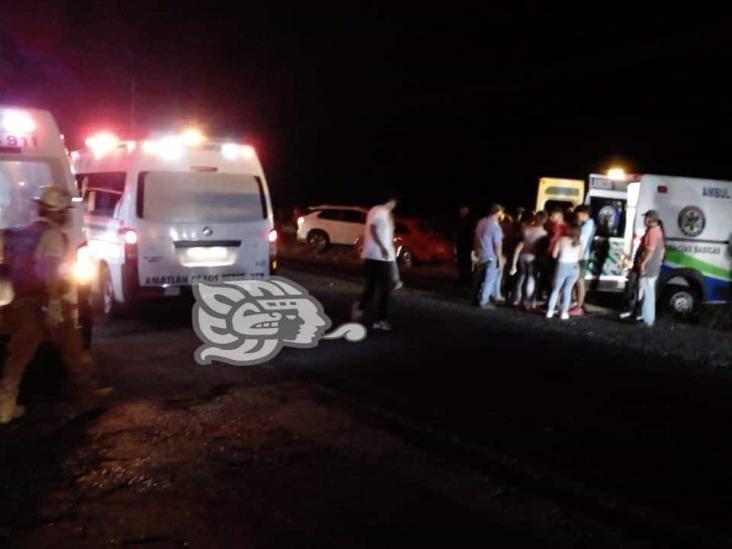 3 lesionados dejó accidente entre 2 vehículos en Cuitláhuac