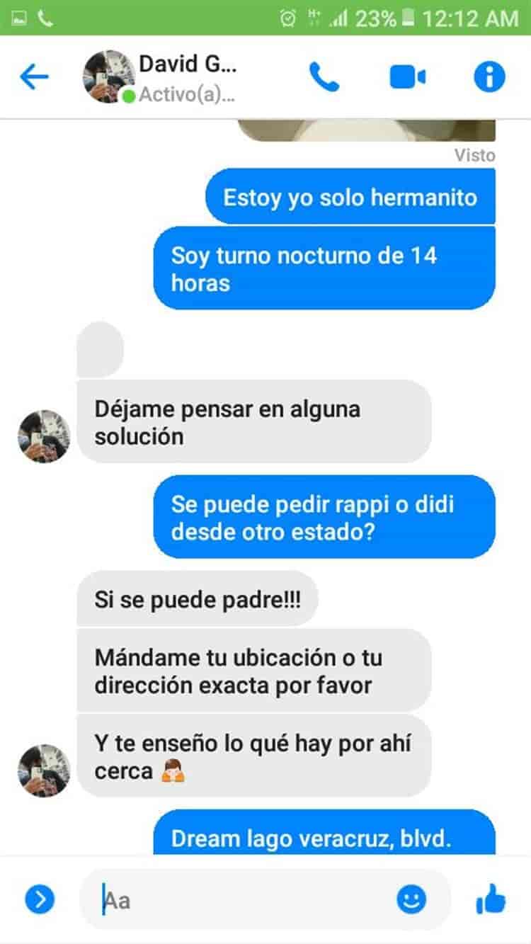 Usuario de redes sociales le regaló comida a un vigilante